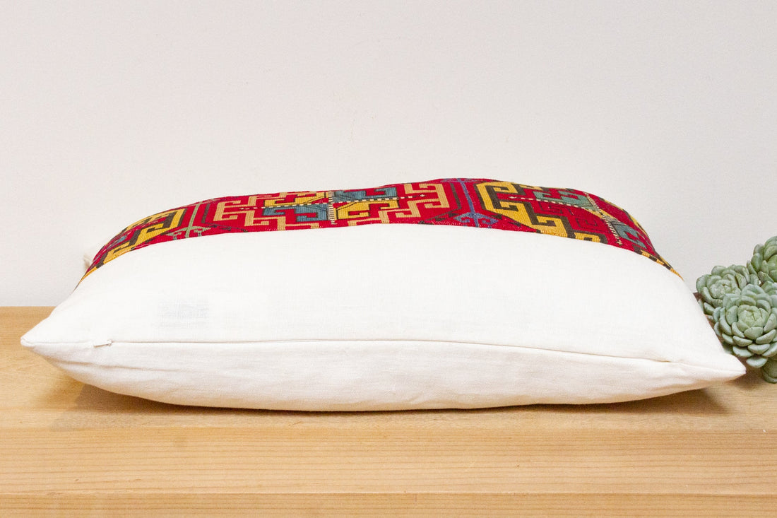 Akila Antique Lakai Tribe Linen Pillow