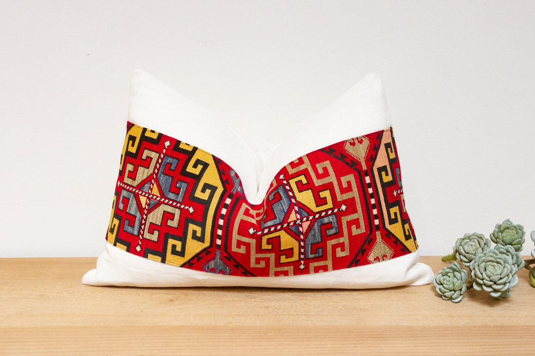 Amina Antique Lakai Tribe Linen Pillow