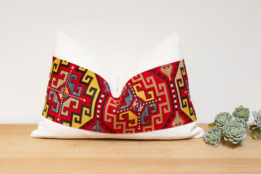 Amina Antique Lakai Tribe Linen Pillow
