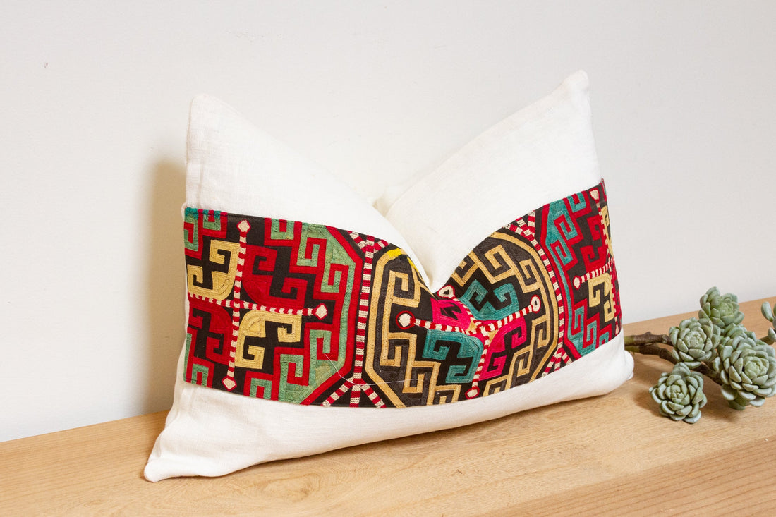 Gul Antique Lakai Tribe Linen Pillow