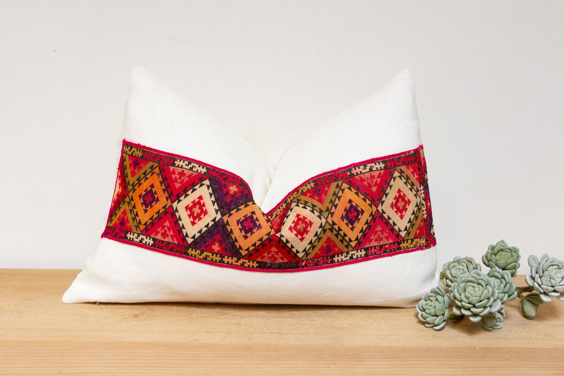 Noor Antique Lakai Tribe Linen Pillow
