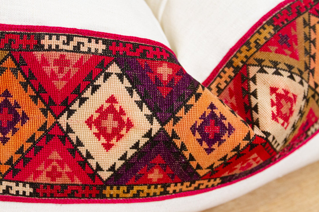 Noor Antique Lakai Tribe Linen Pillow