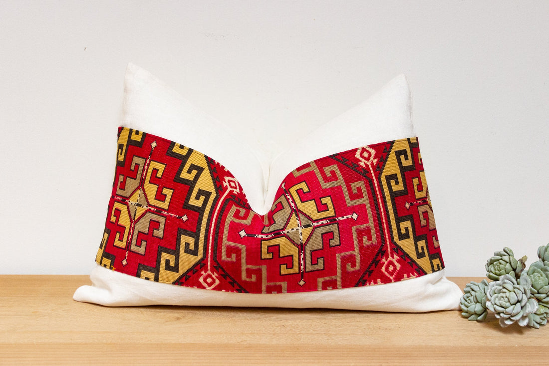 Zuha Antique Lakai Tribe Linen Pillow