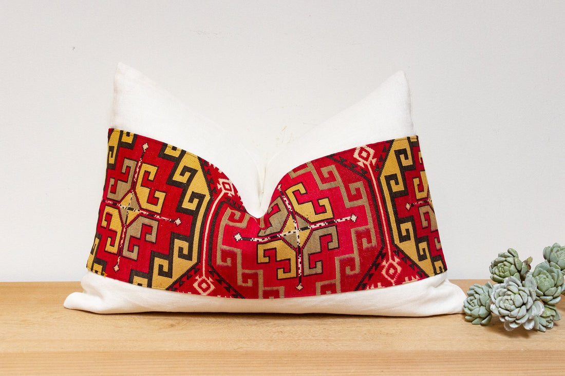 Zuha Antique Lakai Tribe Linen Pillow