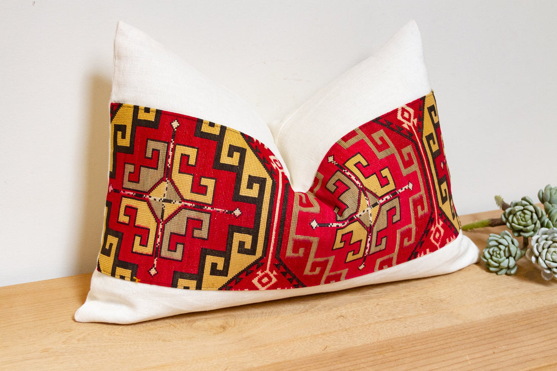 Zuha Antique Lakai Tribe Linen Pillow