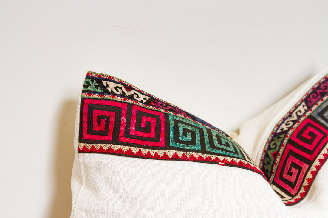 Yamna Antique Lakai Tribe Linen Pillow