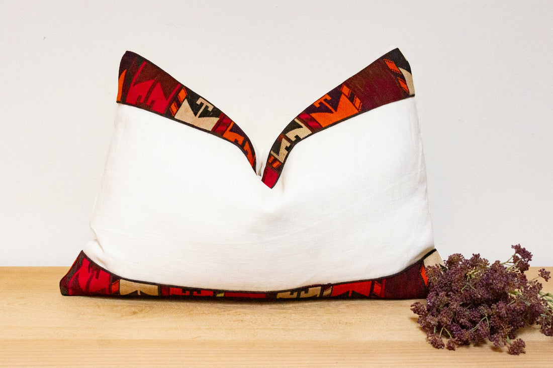Tribal Antique Lakai Tribe Linen Pillow
