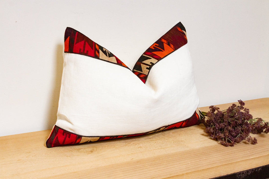 Tribal Antique Lakai Tribe Linen Pillow