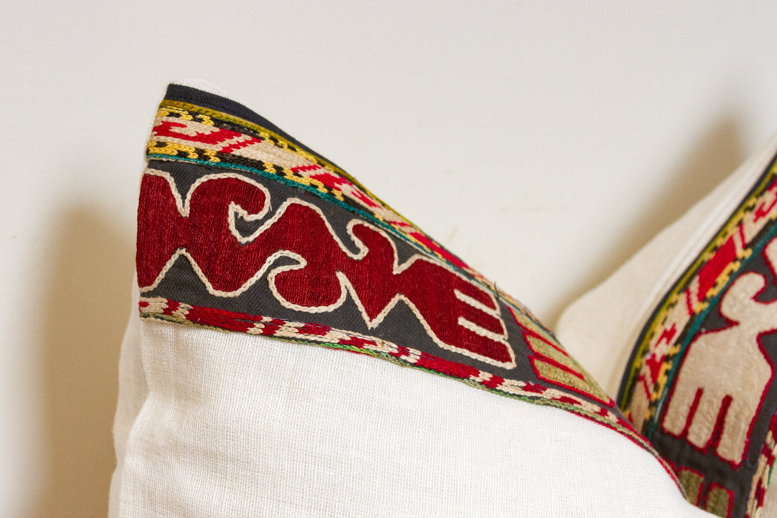 Mani Antique Lakai Tribe Linen Pillow