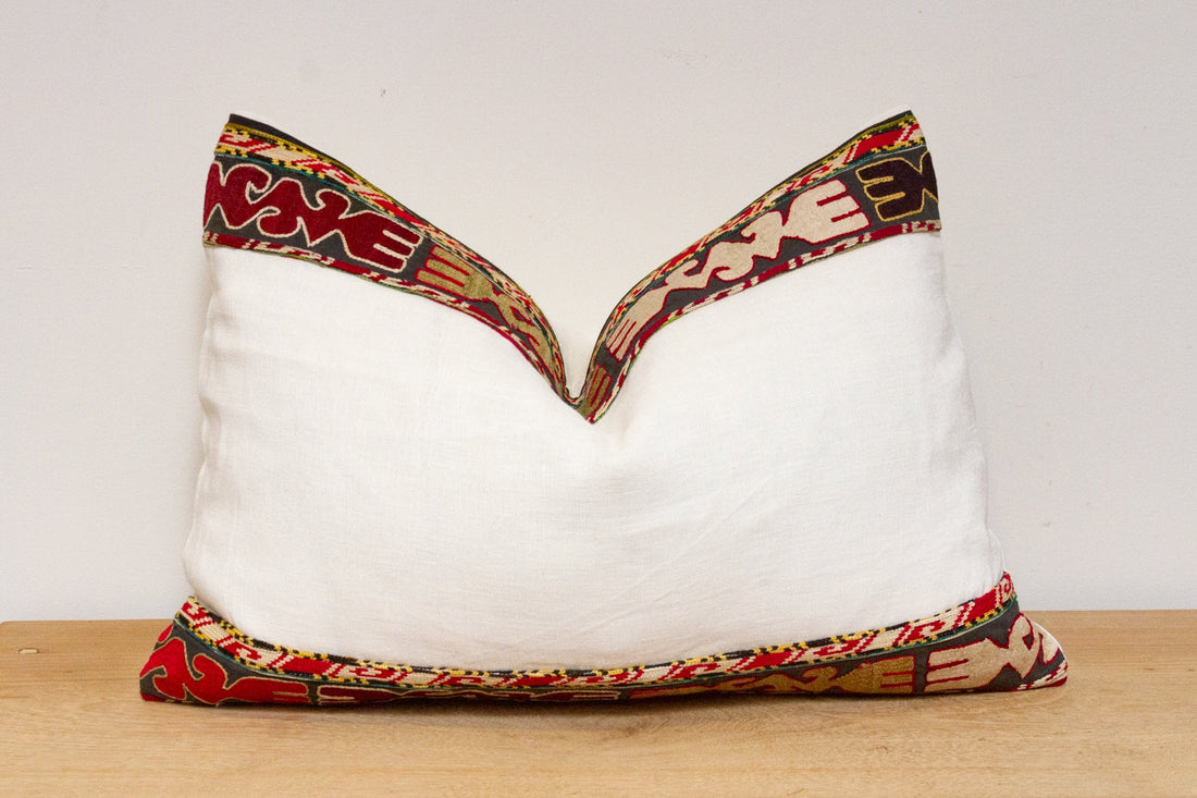 Mani Antique Lakai Tribe Linen Pillow