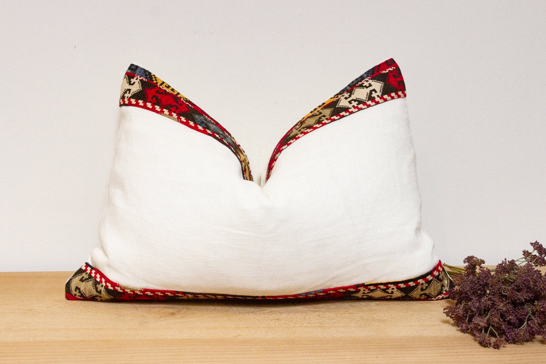 Avie Antique Lakai Tribe Linen Pillow