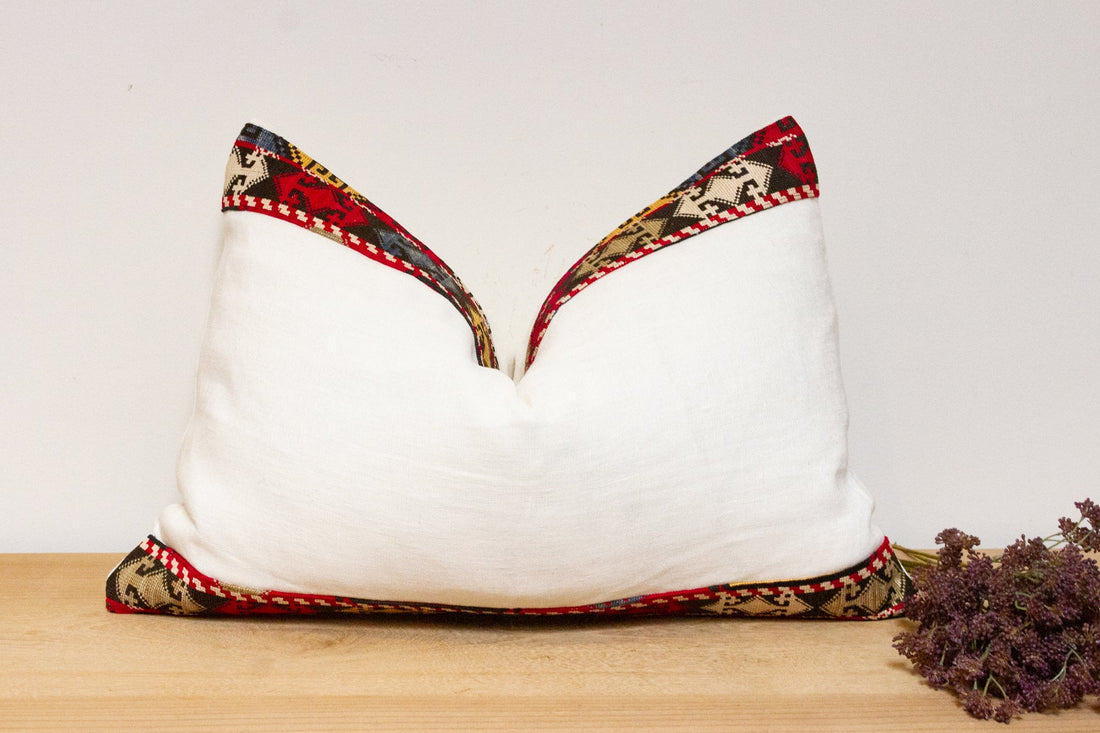 Avie Antique Lakai Tribe Linen Pillow