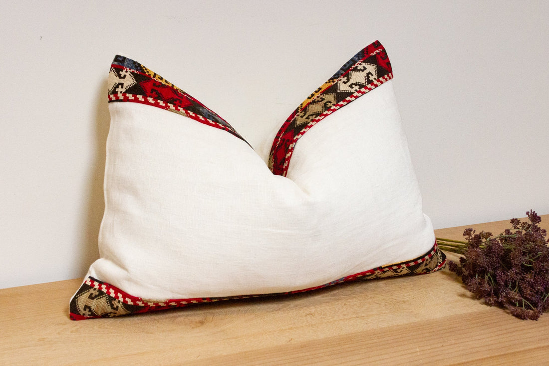 Avie Antique Lakai Tribe Linen Pillow