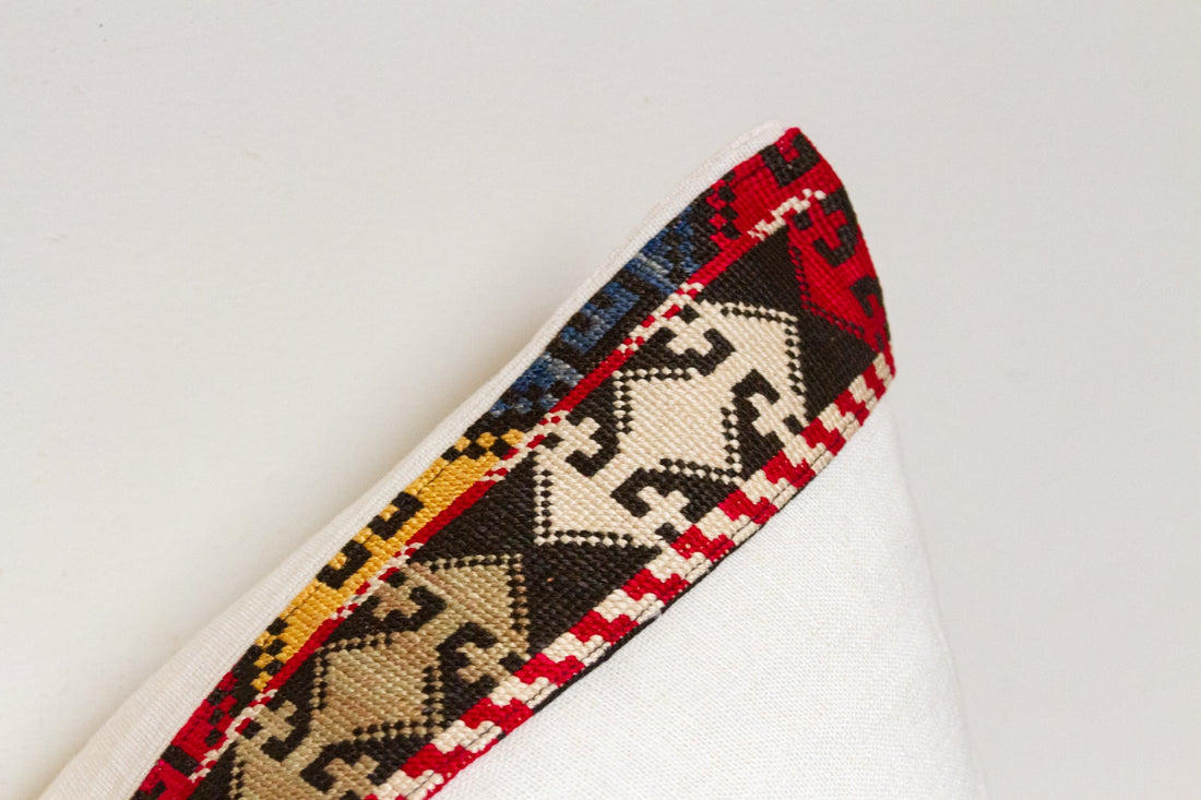 Avie Antique Lakai Tribe Linen Pillow