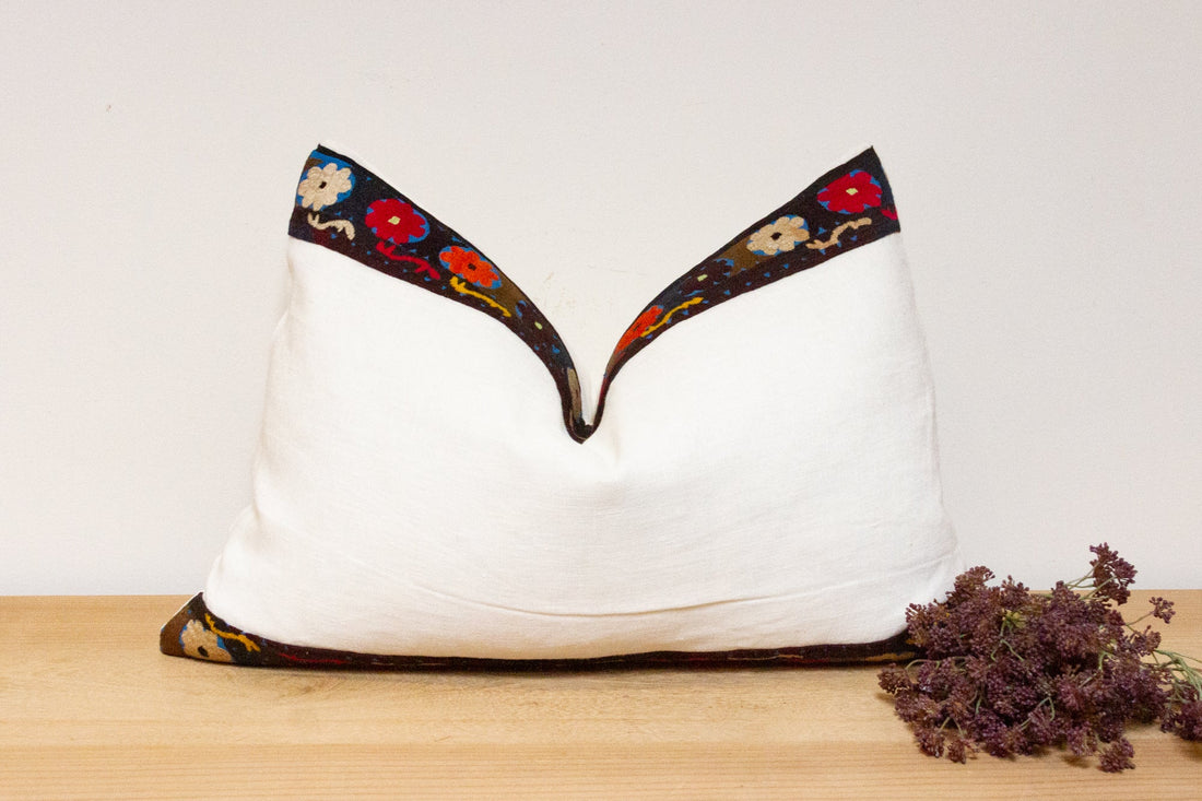 Azar Antique Lakai Tribe Linen Pillow