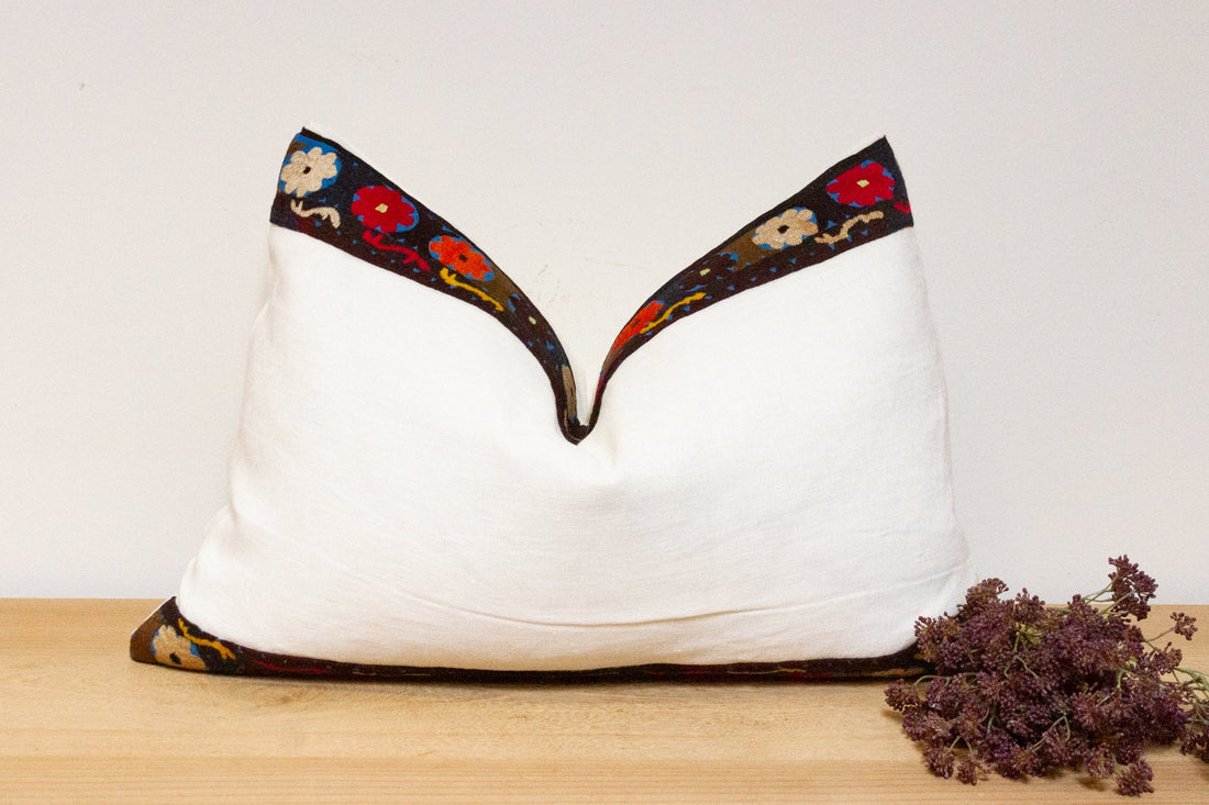 Azar Antique Lakai Tribe Linen Pillow