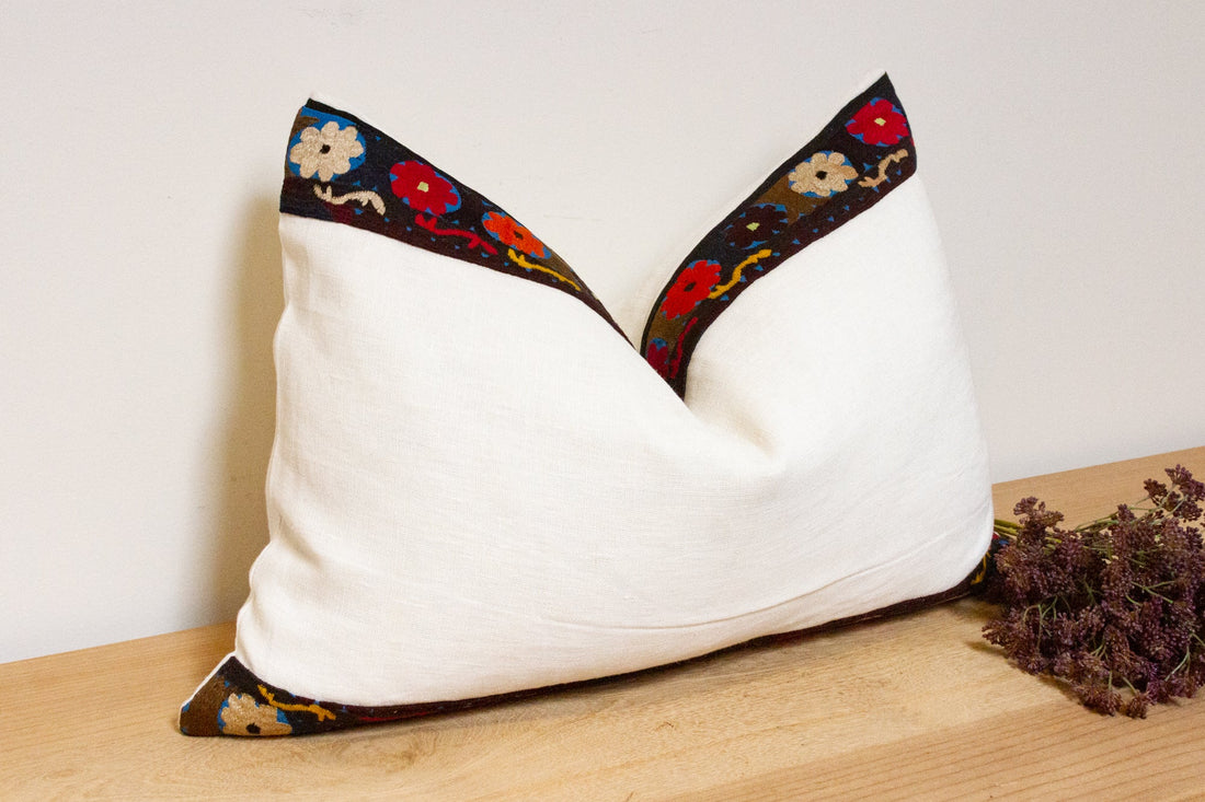 Azar Antique Lakai Tribe Linen Pillow