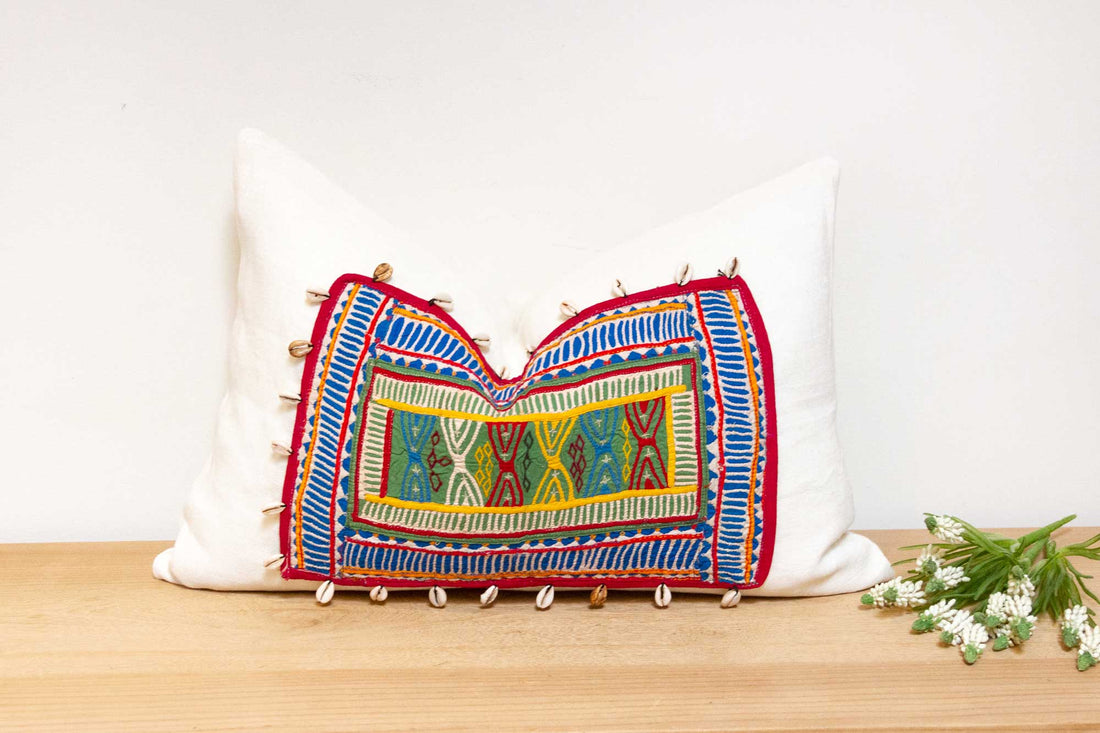 Khanpur Himalayas Tribal Antique Linen Pillow
