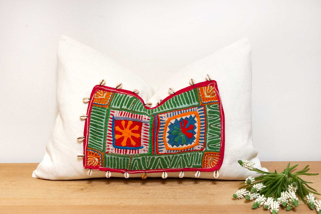 Bhamala Himalayas Tribal Antique Linen Pillow