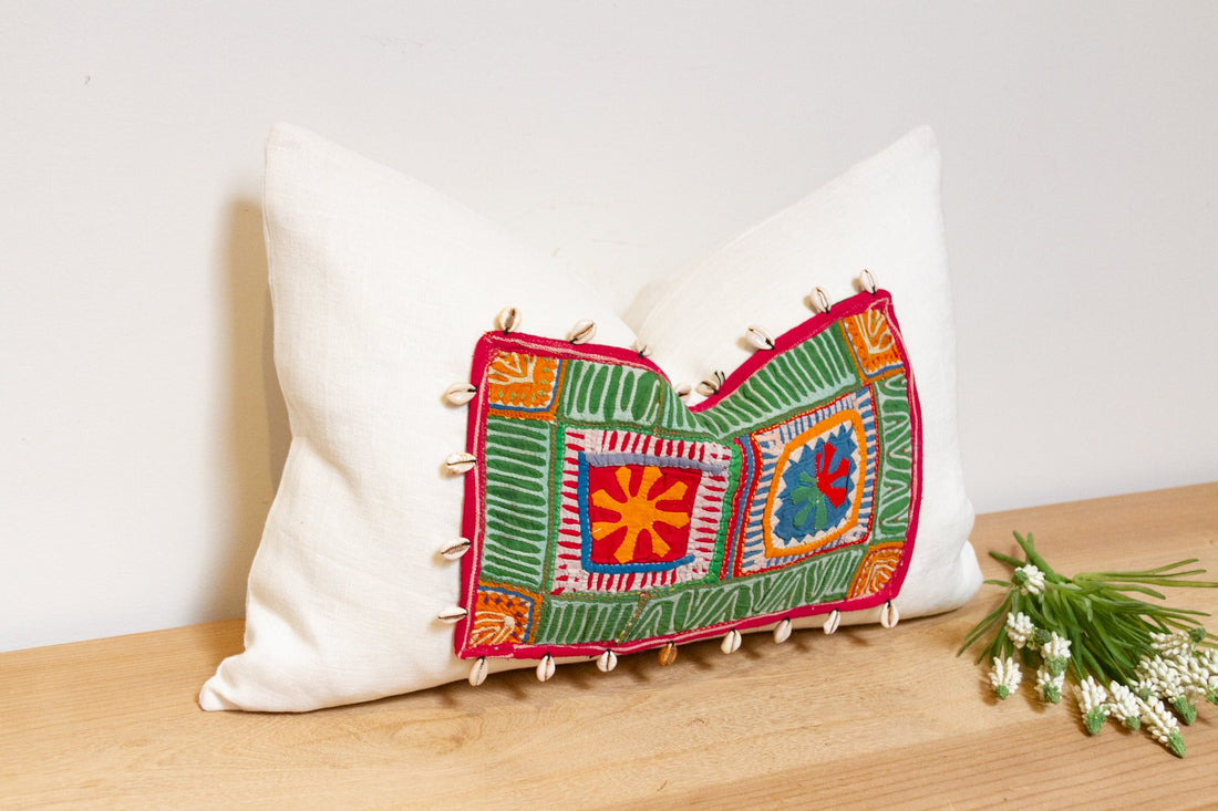 Bhamala Himalayas Tribal Antique Linen Pillow