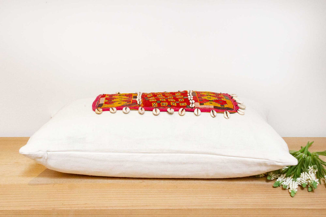 Noori Himalayas Tribal Antique Linen Pillow