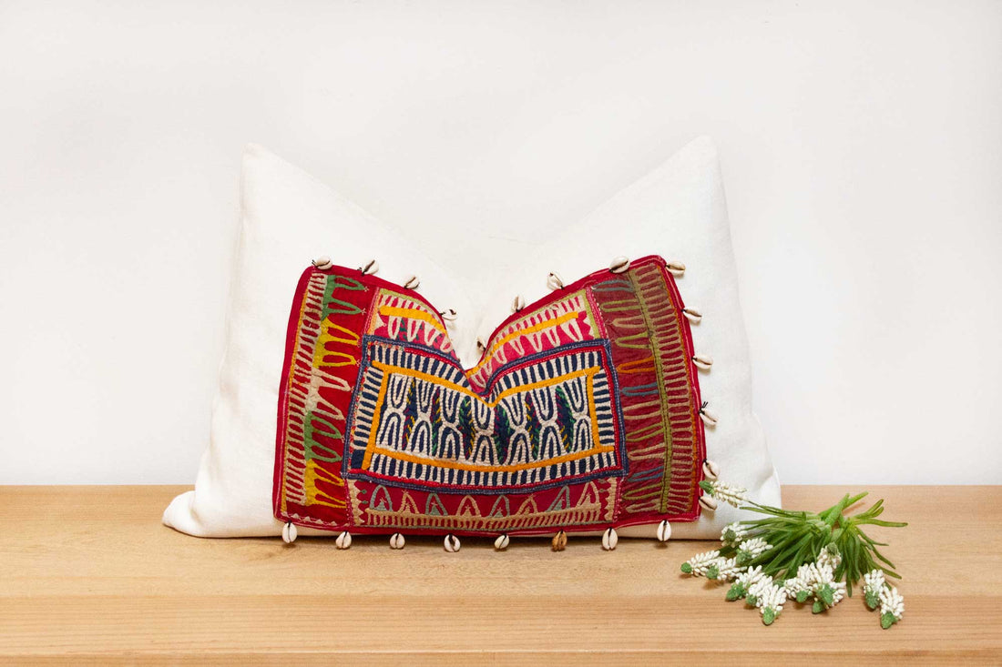 Tial Himalayas Tribal Antique Linen Pillow