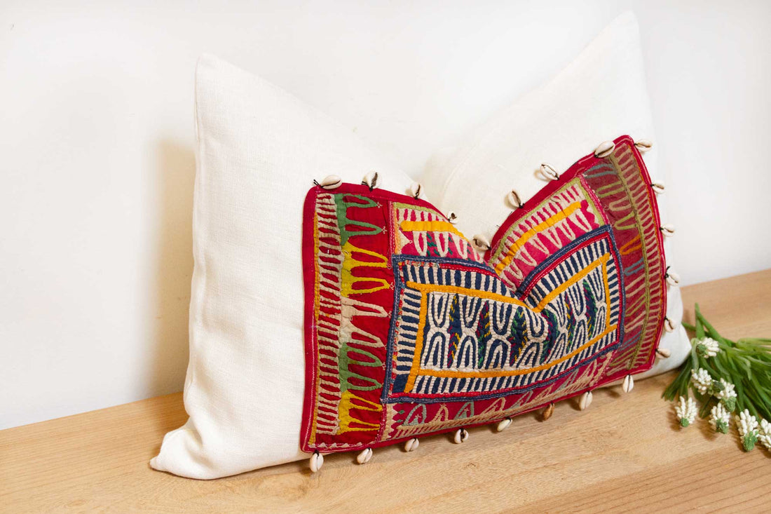 Tial Himalayas Tribal Antique Linen Pillow