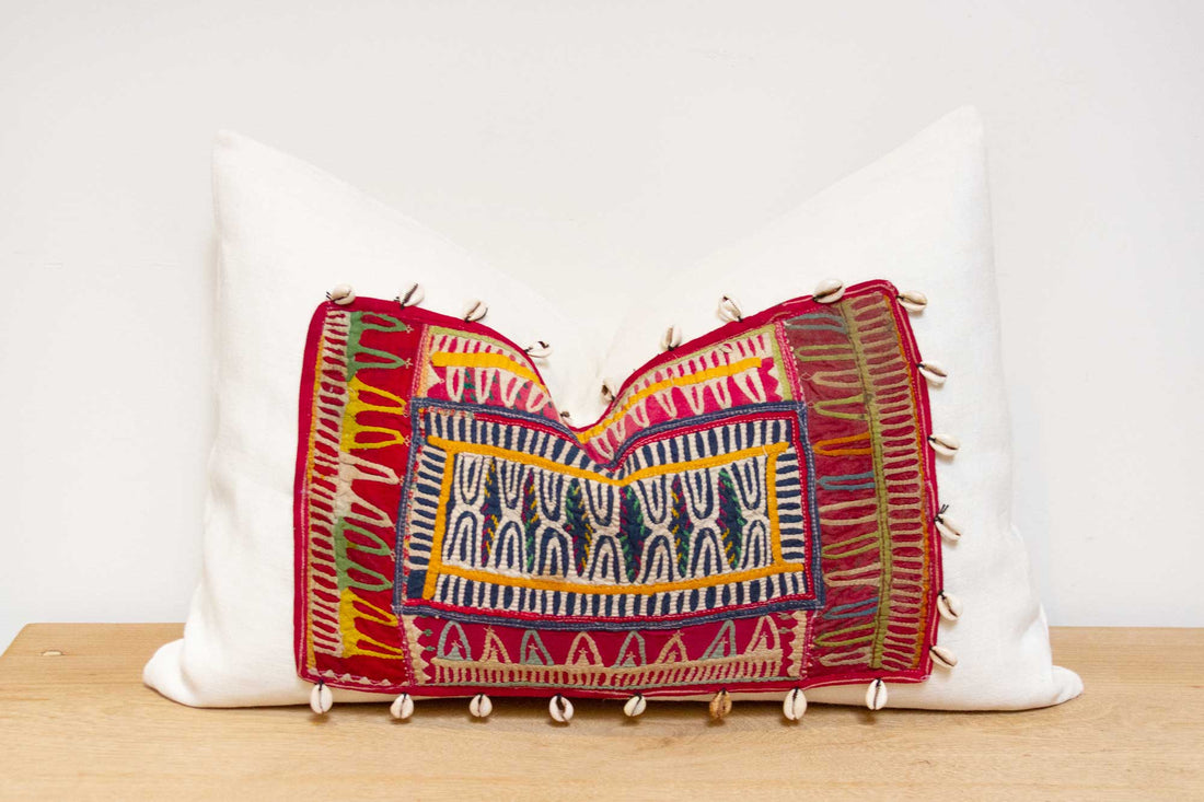 Tial Himalayas Tribal Antique Linen Pillow