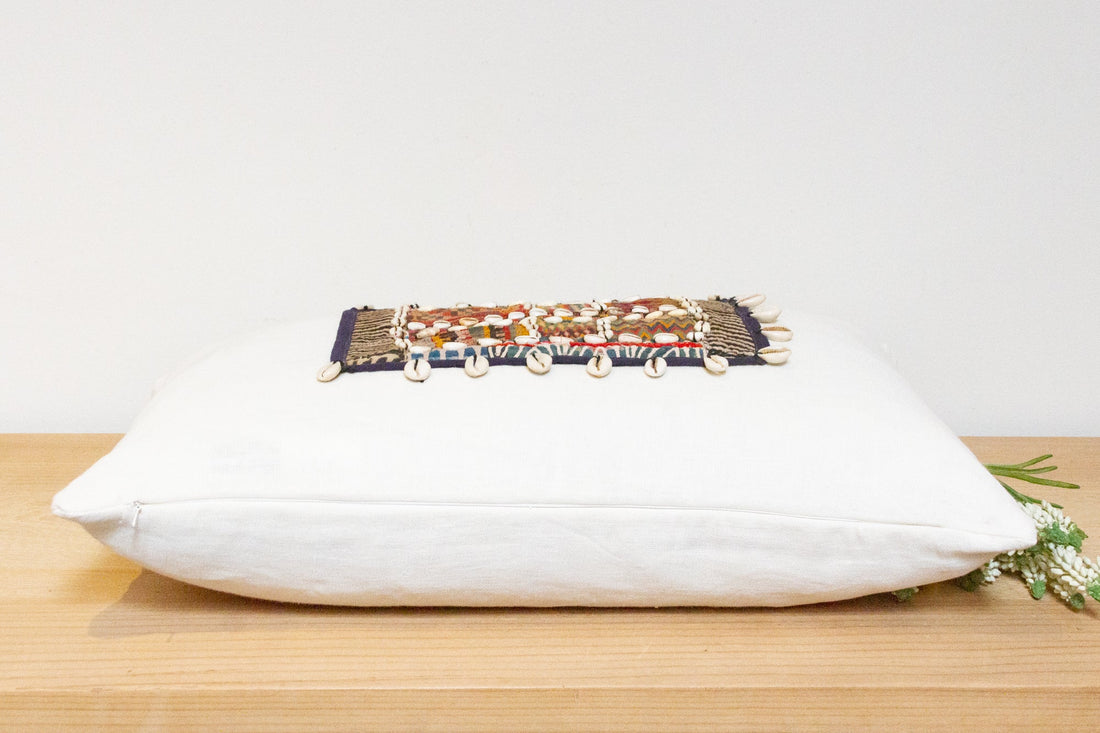 Diamond Himalayas Tribal Antique Linen Pillow