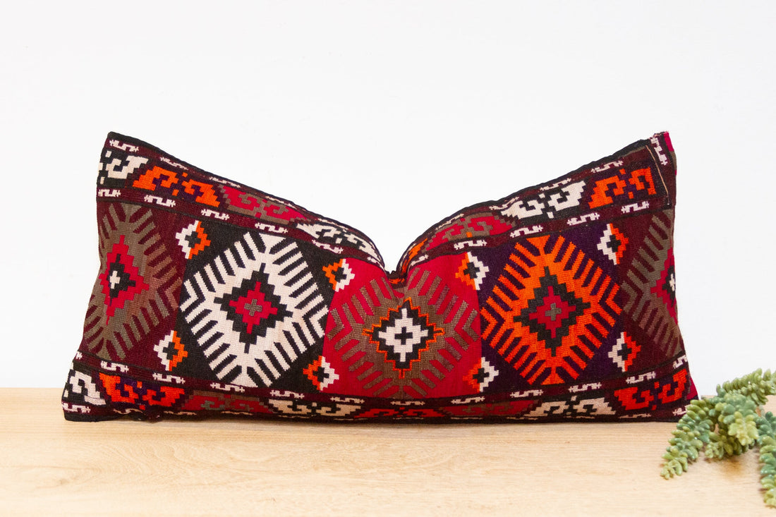Lodhi Antique Lakai Tribe Linen Pillow