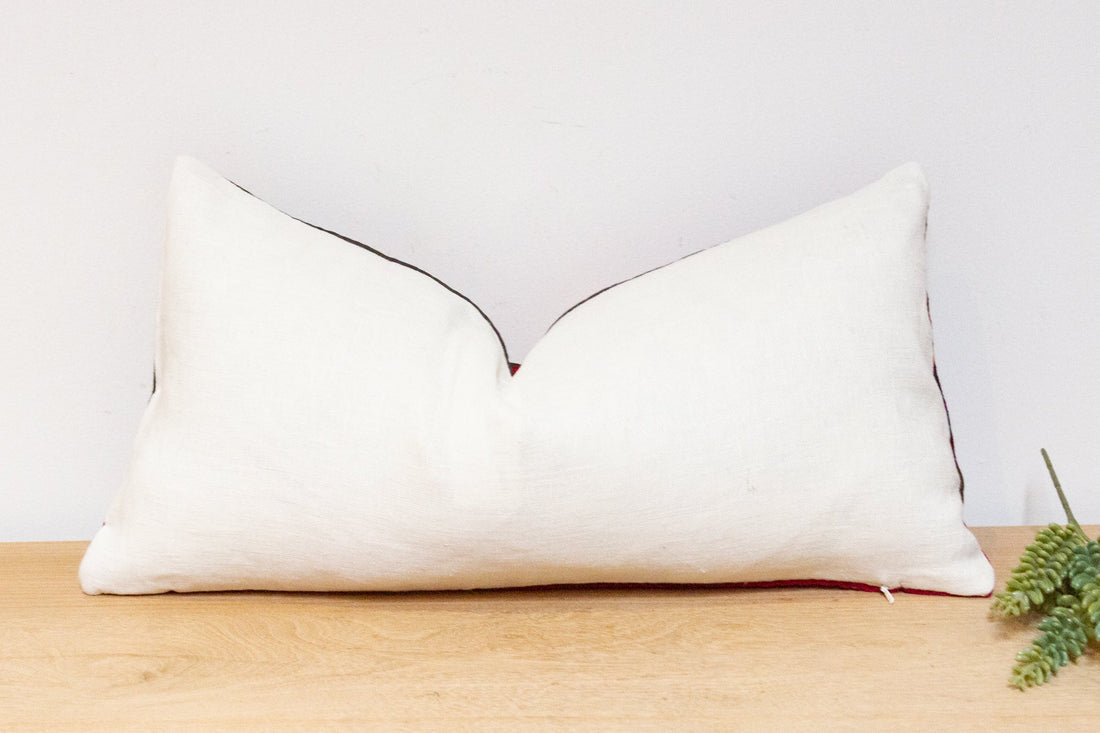 Zuha Antique Uzbek Suzani Linen Pillow