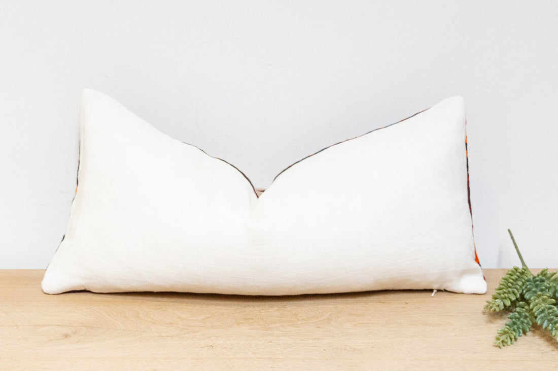 Aroos Antique Uzbek Suzani Linen Pillow