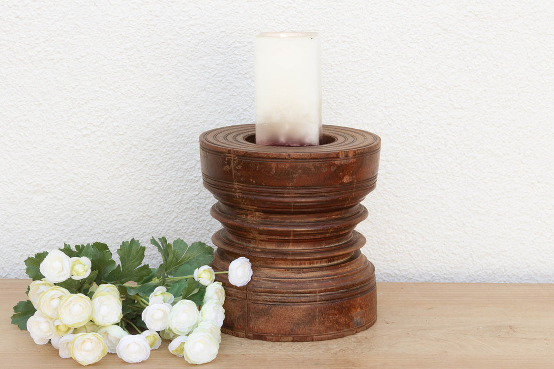 Antique Kitchen Teak Grinder