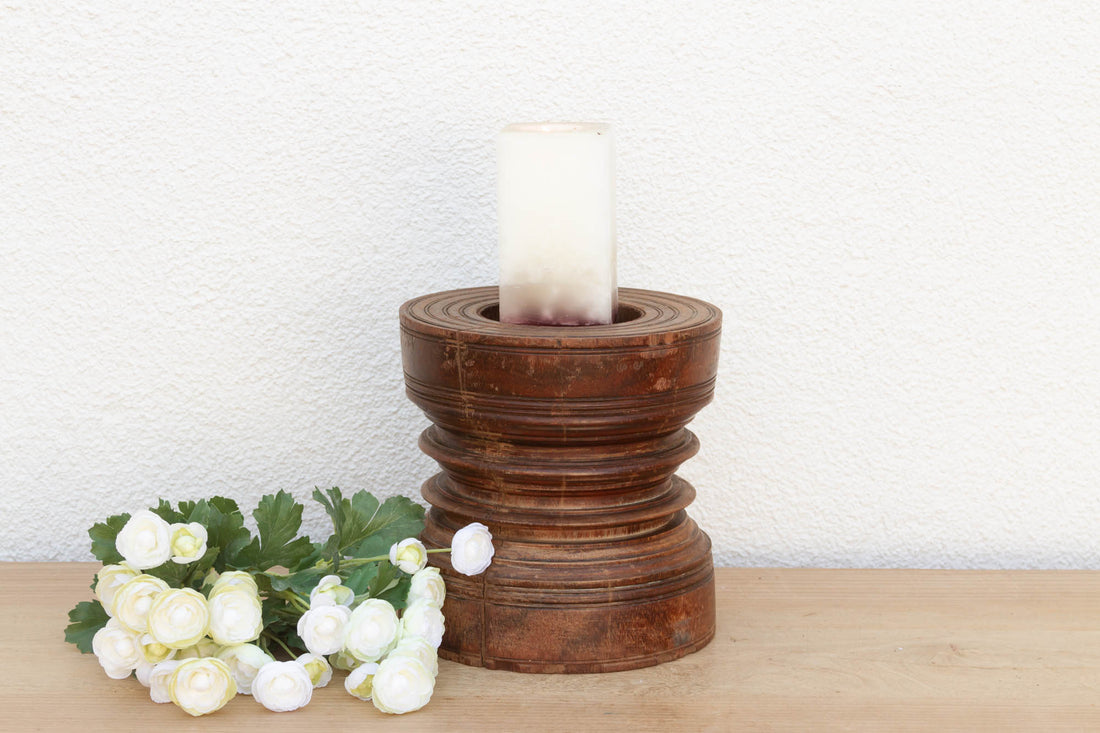 Antique Kitchen Teak Grinder