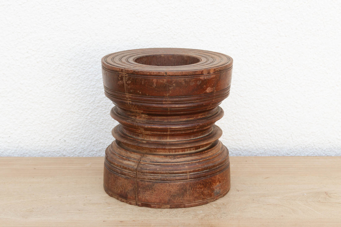 Antique Kitchen Teak Grinder