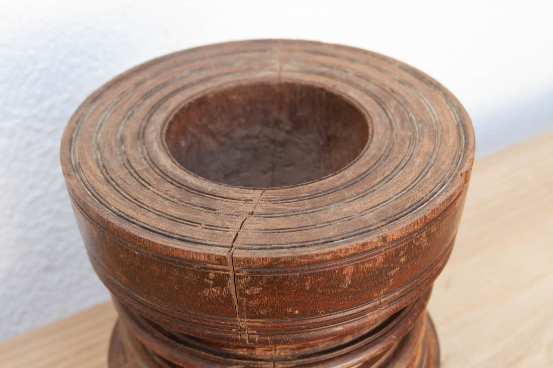 Antique Kitchen Teak Grinder