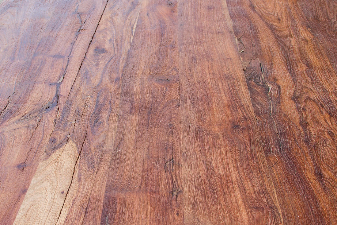 Imposing Country English Teak Dining Table (Trade)