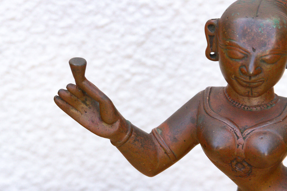 Antique Indian Bronze Devadhashi Icon