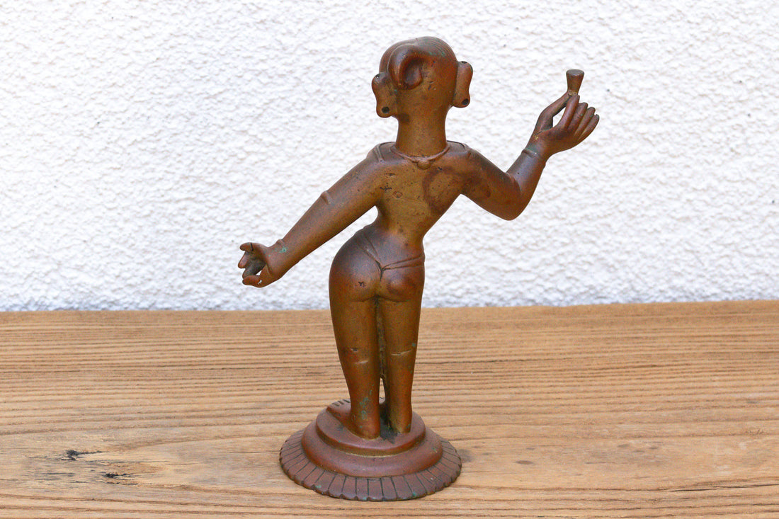 Antique Indian Bronze Devadhashi Icon