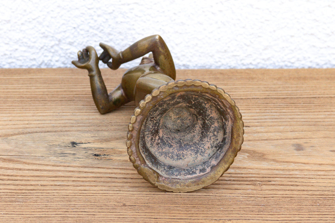 19th Century Indian Brass Krishna Figure