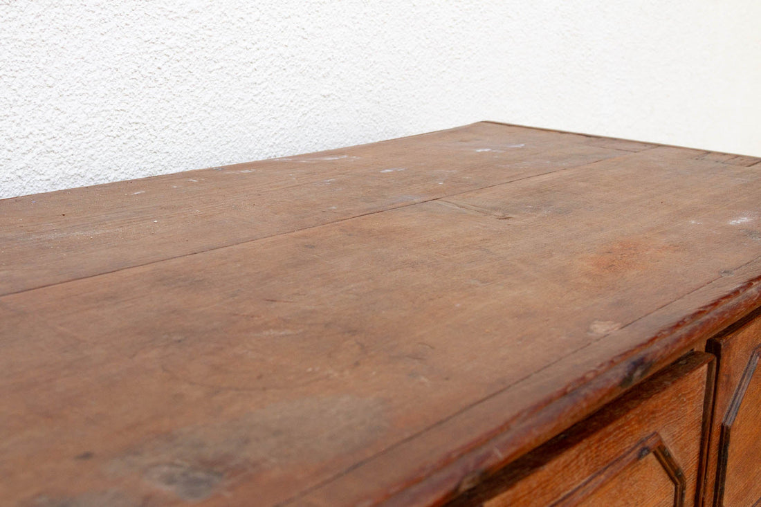 Antique Colonial Teak Chest on Chest