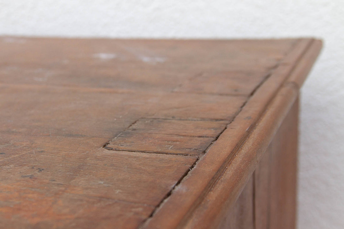 Antique Colonial Teak Chest on Chest
