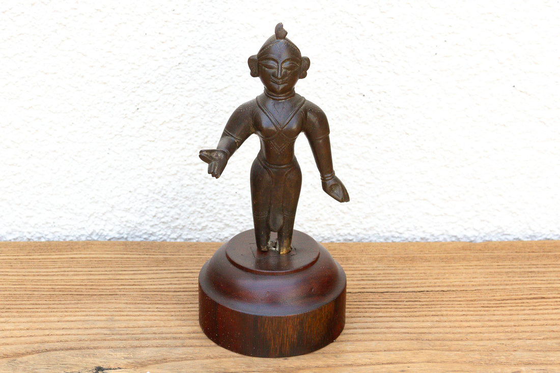 Antique Mounted Jain Yaksha Guardian