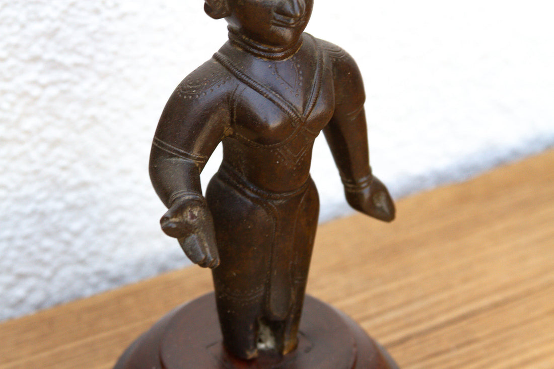 Antique Mounted Jain Yaksha Guardian