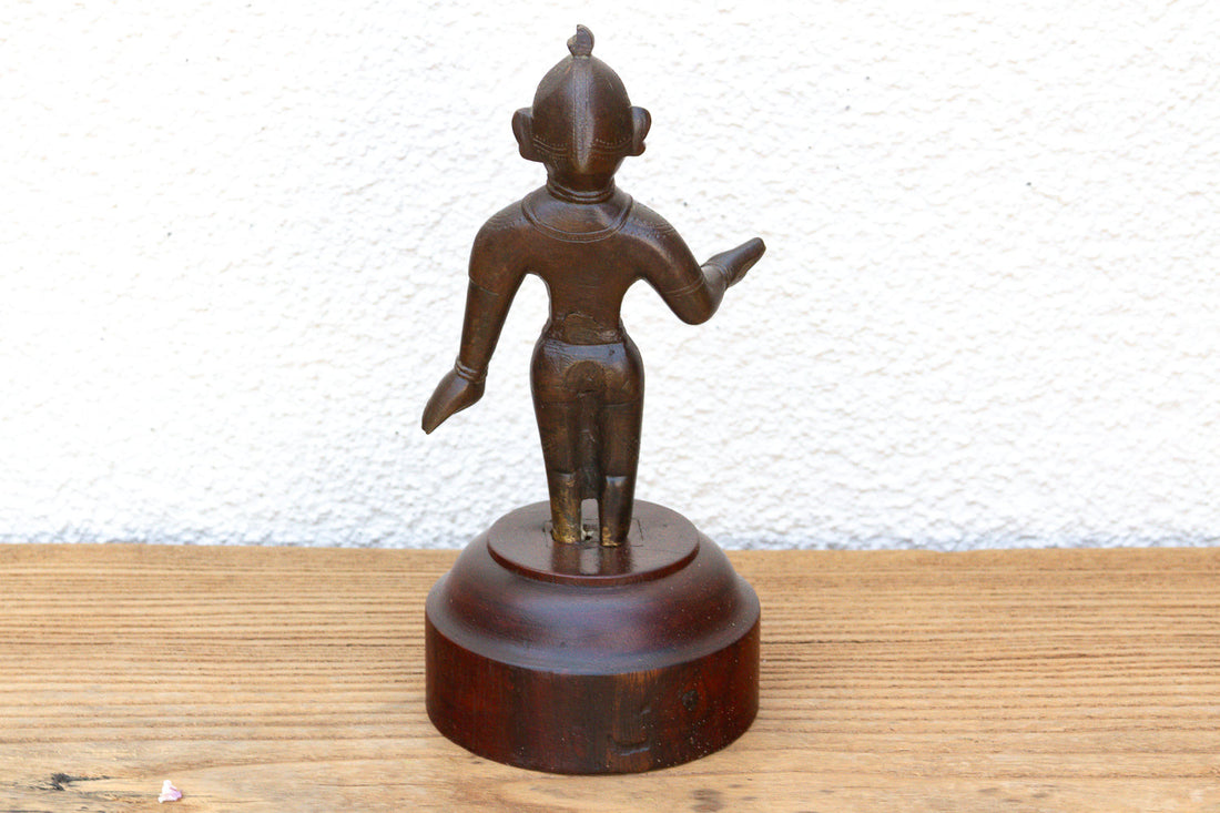 Antique Mounted Jain Yaksha Guardian