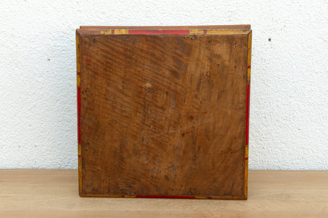 Vintage Indian Teak Bajot Table