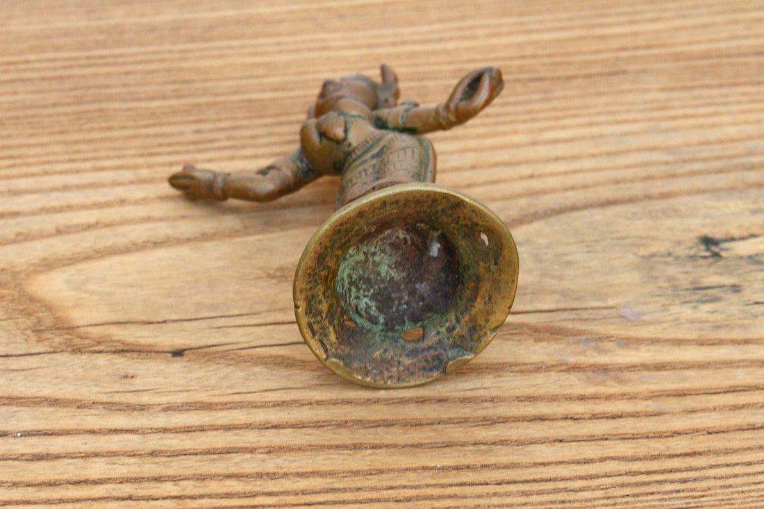 19th Century Ritual Bronze Miniature Apsara