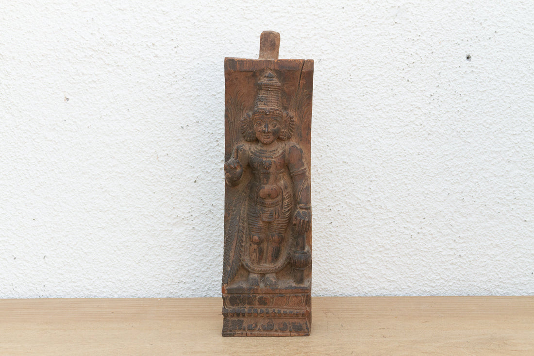 Antique Indian Architectural Temple Chariot Carving