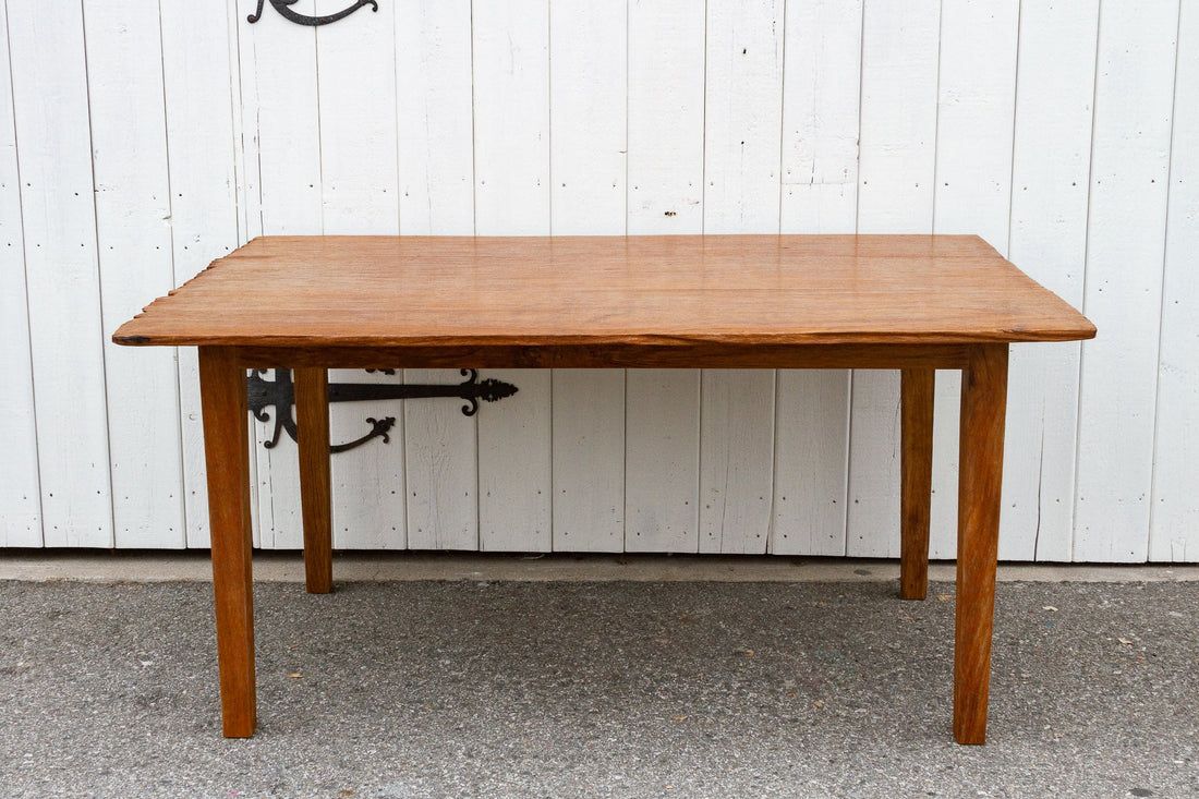 Live Edge Teak Kitchen Dining Table