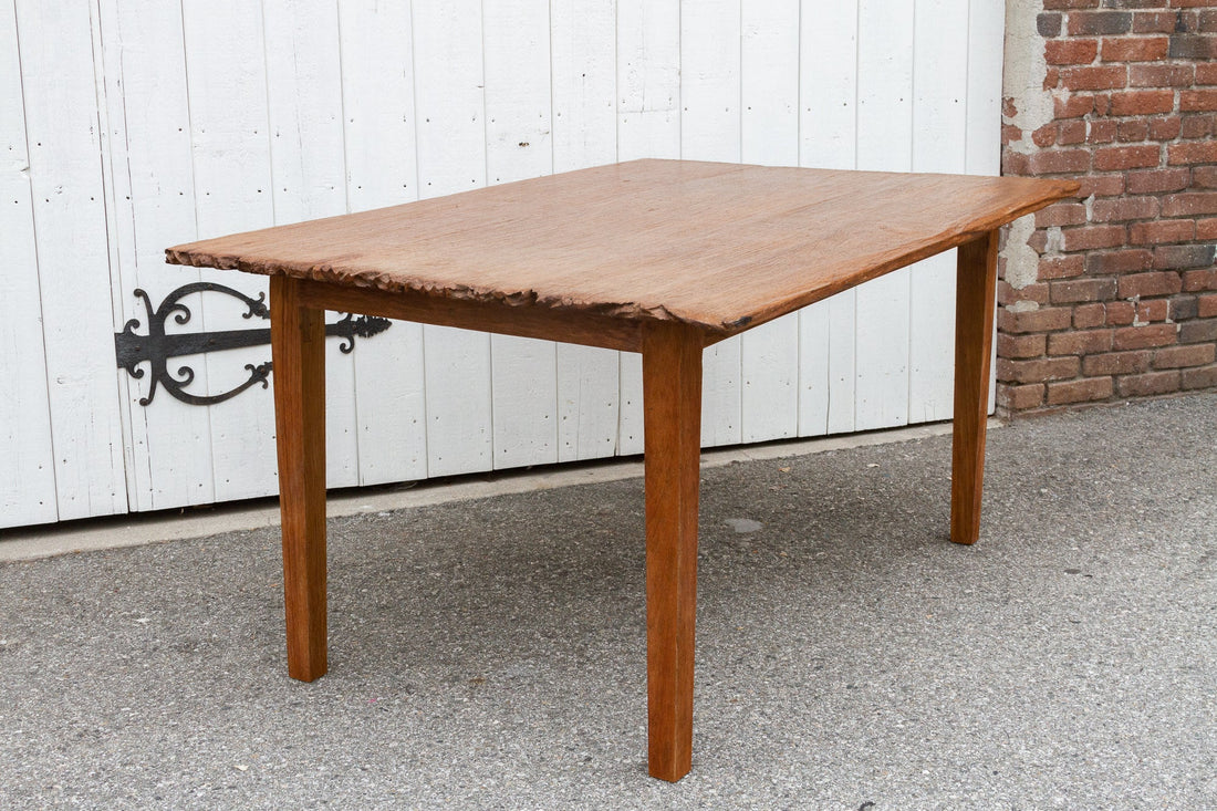 Live Edge Teak Kitchen Dining Table